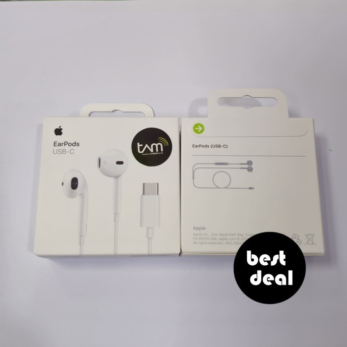 Apple Earpods Usb-C Original Pack Iphone 15 Pro Max Resmi Tam / Ibox