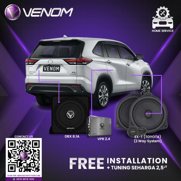 Venom Express Toyota Innova Zenix Paket Audio Mobil Gratis Pasang