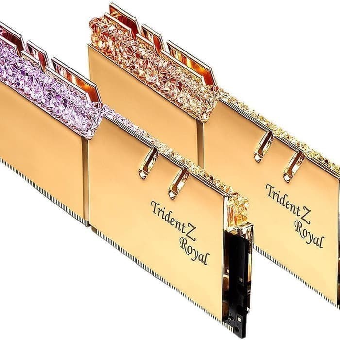 G.Skill Trident Z Royal Rgb Ddr4 16Gb (2X8Gb) 3600Mhz - Gold Termurah Terlaris Promo