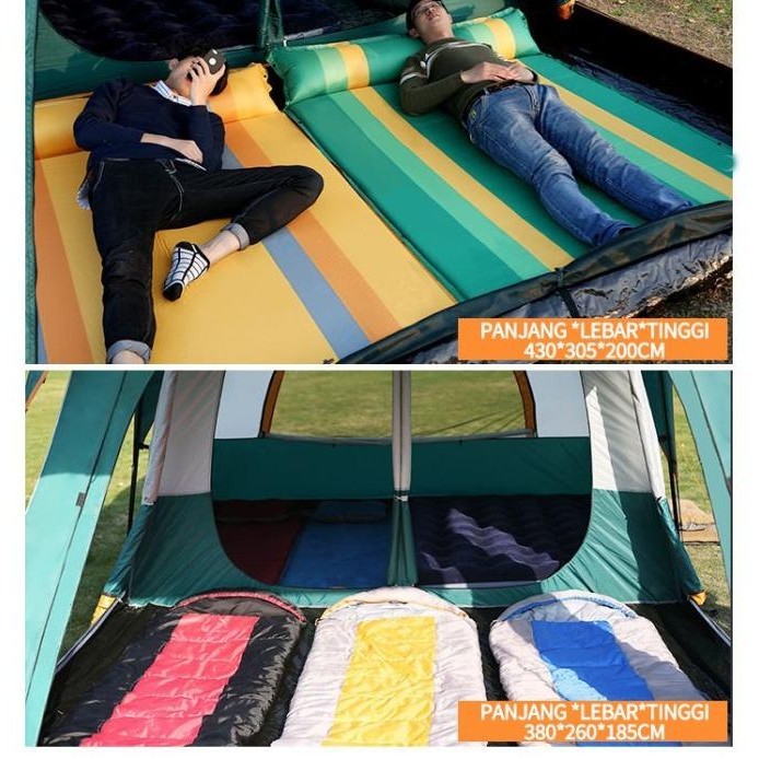 Large capacity spacious field tent  Tenda Camping 5-8 Orang