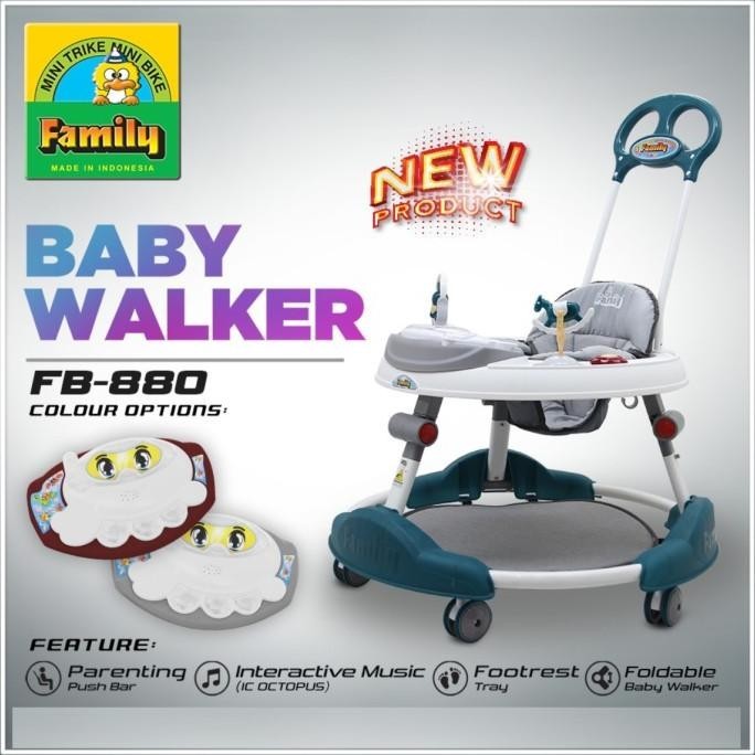 Baby Walker Family FB 880 FB880 FB-880 Alat Bantu Jalan Bayi Musik