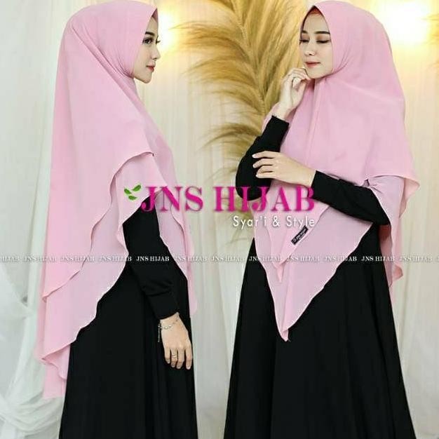 Khimar Premium - Namira Jns Khimar 2 Layer Mat Ceruti Babydoll Import
