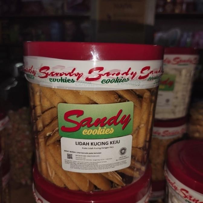 Terlaris Sandy Cookies Lidah Almond Keju Kue Lebaran