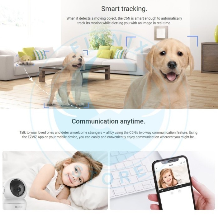 Ezviz C6N 2Mp / 4Mp Ip Camera Cctv Paket Cloud Storage 1 Bulan