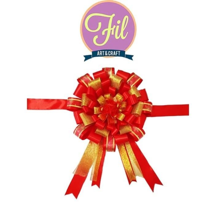 Pita Peresmian / Gunting Pita / Pita Opening / Pita Satin / Merah Gold