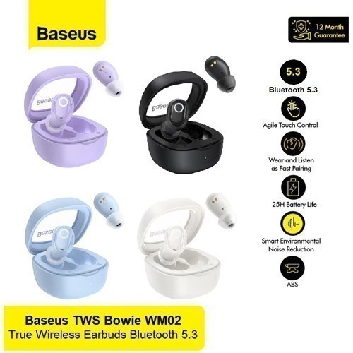 Baseus Encok Wm01 Wm-01 Tws True Wireless Earbuds Bluetooth Earphone