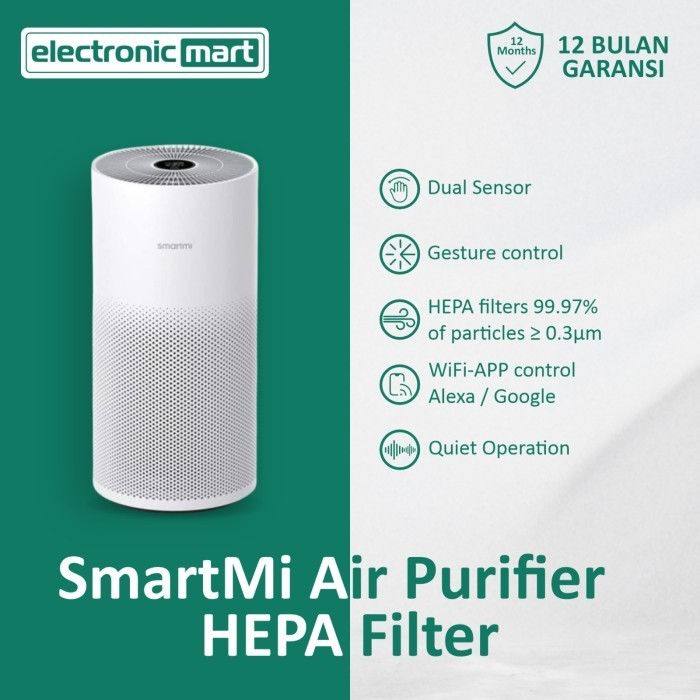 Smartmi Air Purifier True Hepa Filter Systems