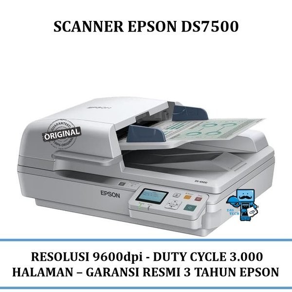 Scanner Epson Ds-7500 + Adf - Scanner Document Epson Ds7500