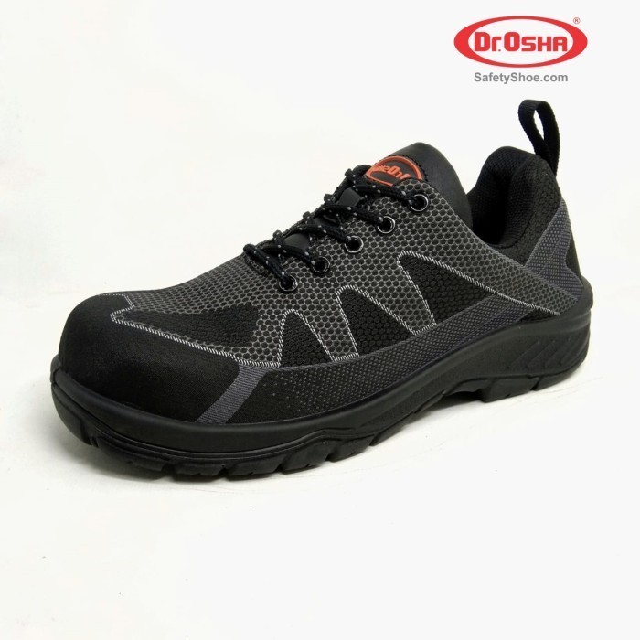 Dr.Osha Safety Shoes Sepatu 3107 S1 Wolfar Lace Up Balck Composite