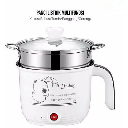 Panci Rebus Kukus Teko Listrik Alat Dapur Masak Air Panas Multifungsi