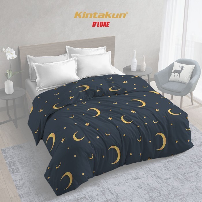 Kintakun Bed Cover Tanpa Sprei Double Dluxe Gold Edition 230 X 240