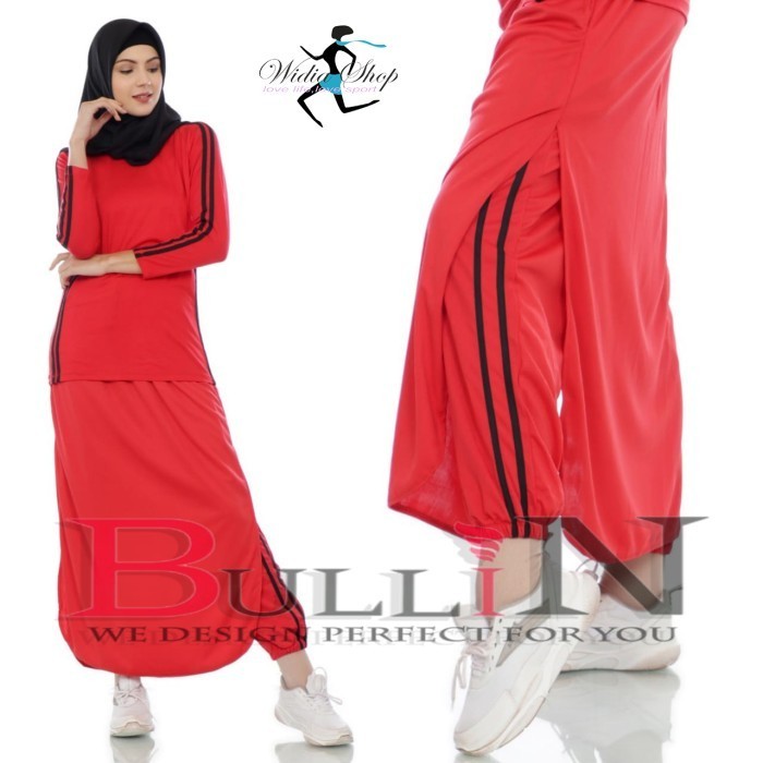 Rok Celana Senam Muslim Wanita Olahraga / Training Rok Celana Wanita