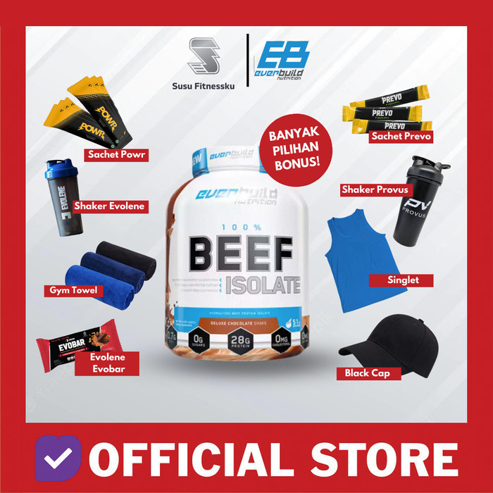 EVERBUILD NUTRITION 100% BEEF ISOLATE 4LBS WHEY ISOLATE BEEF