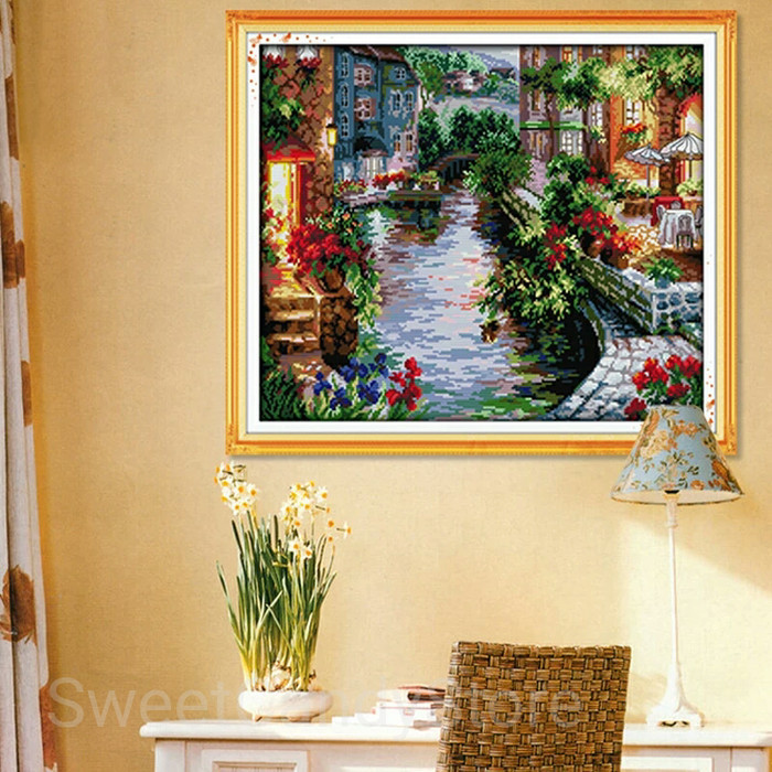 

Kristik Crosstitch The Riverside House Tepi Sungaidmc Crossstitch