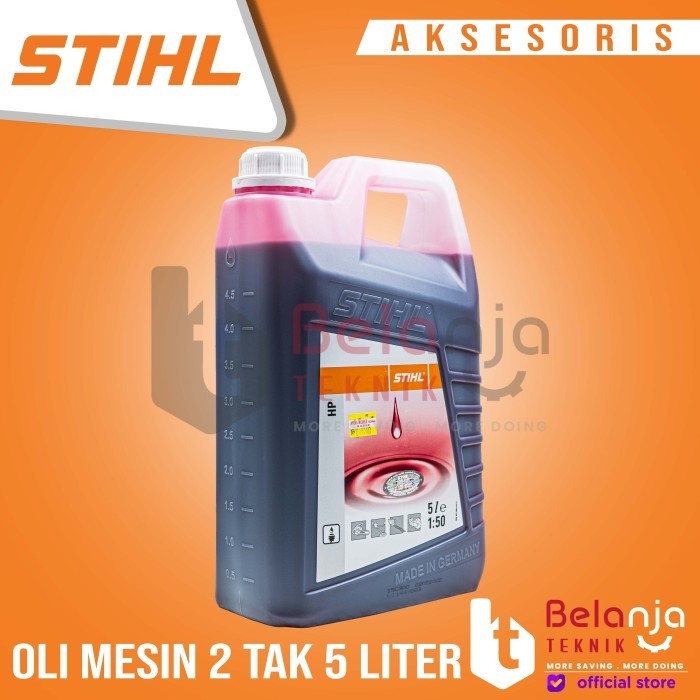 Stihl Oli Mesin Potong Kayu Mesin Potong Rumput 2Tak 5 Liter Oli Stihl