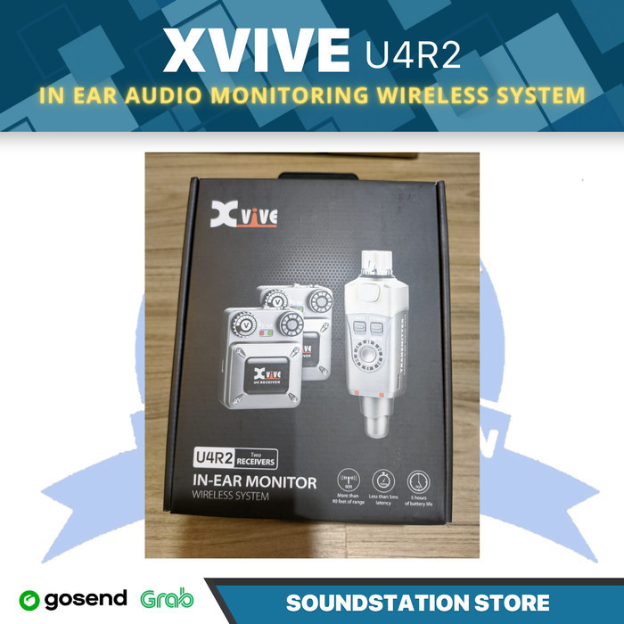 Xvive U4R2 In Ear Monitor Wireless System 2 Receiver In-Ear Monitor