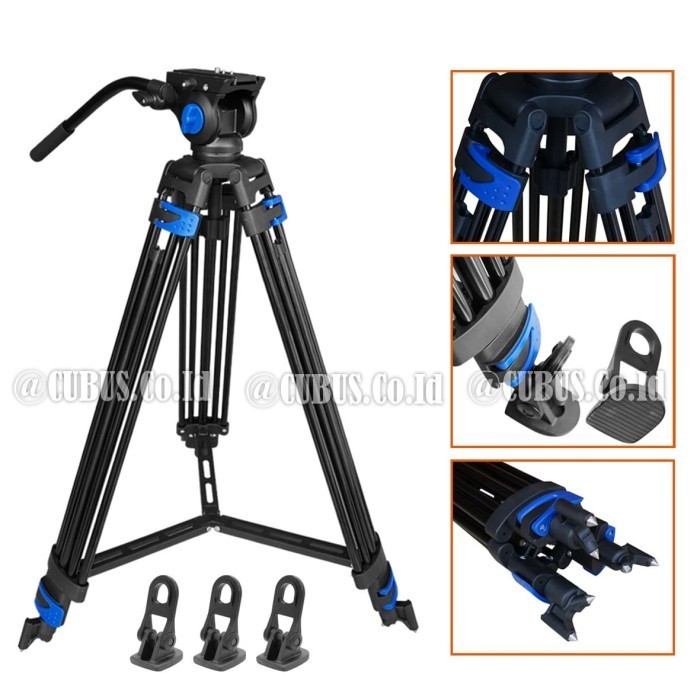 Takara Hydro B18 Tripod Profesional Fluid Head Foto Video