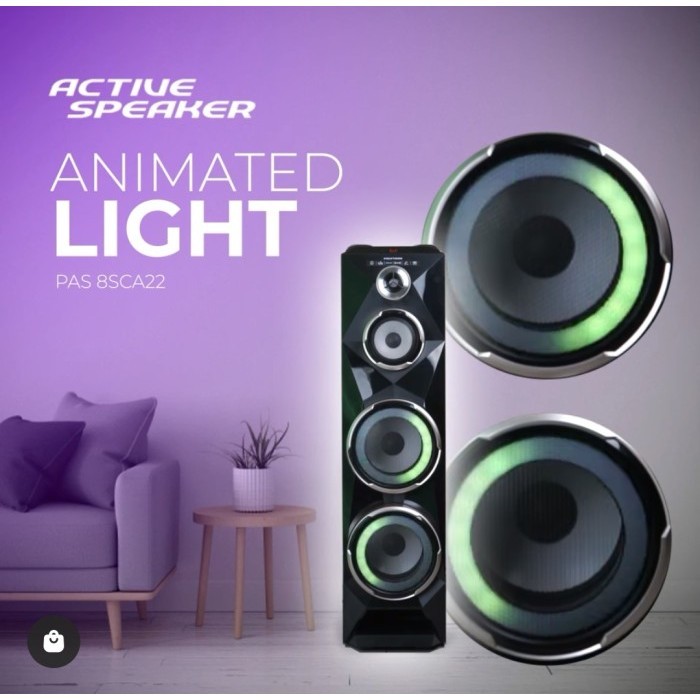 Polytron Pas8Sca22 Animated Light 8 Color Bluetooth Radio Pas 8Sca22 Termurah Terlaris Promo