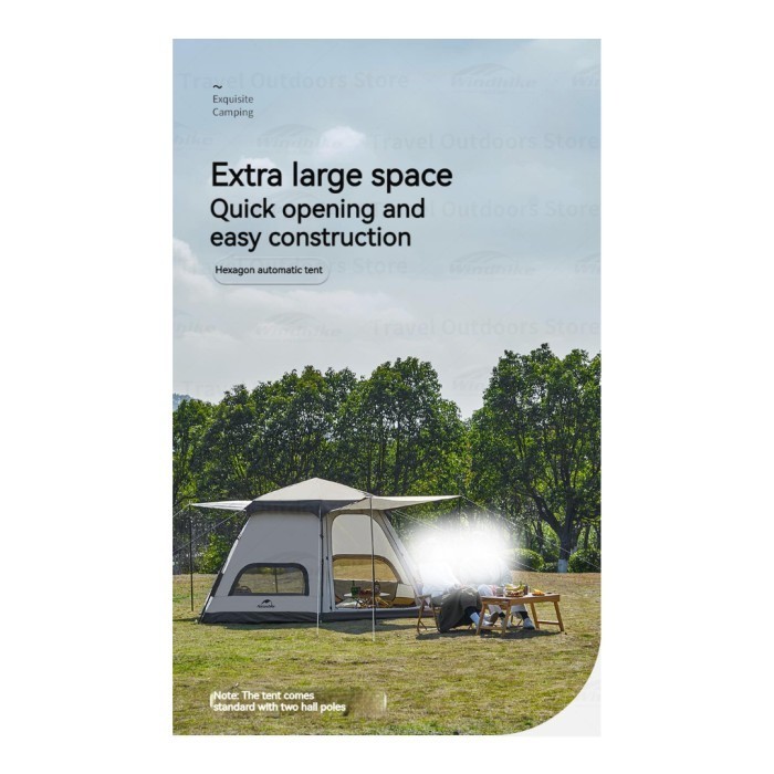 Tenda Haxagonal Automatic / Otomatis Camping Naturehike Cnh22Zp007