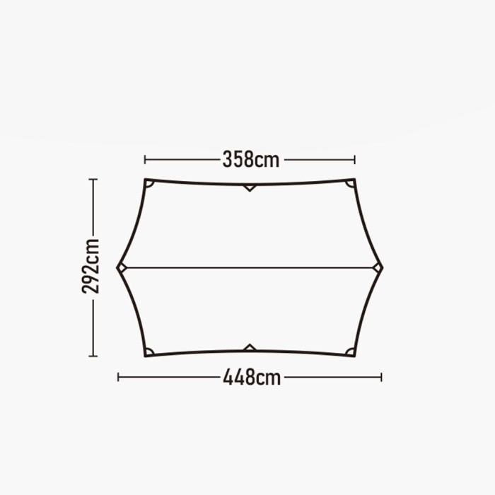 Tenda Canopy Naturehike Nh20Tm005 Stretch Tent Tarp Cotton