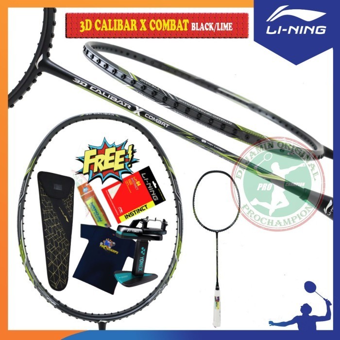 Lining 3D Calibar X Combat Raket Badminton Original