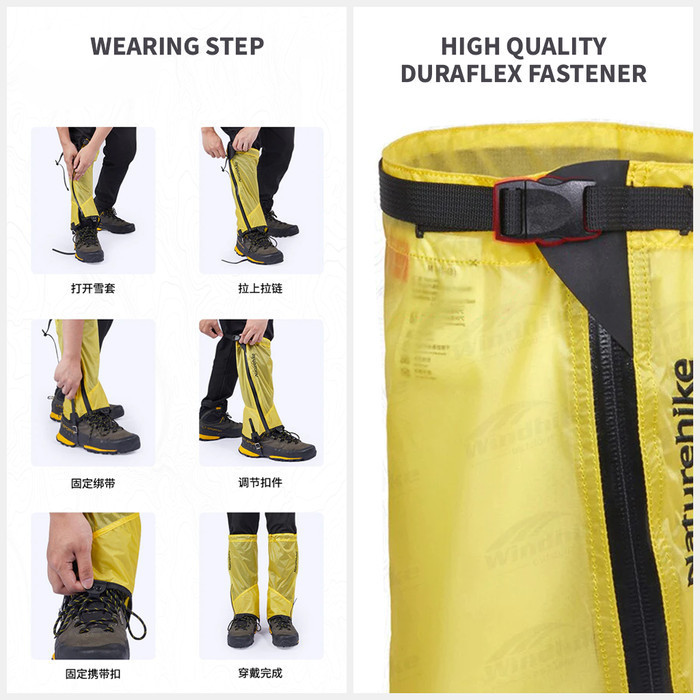 Gaiter Pelindung Kaki Naturehike Nh21Hj004 Waterproof Ultralight