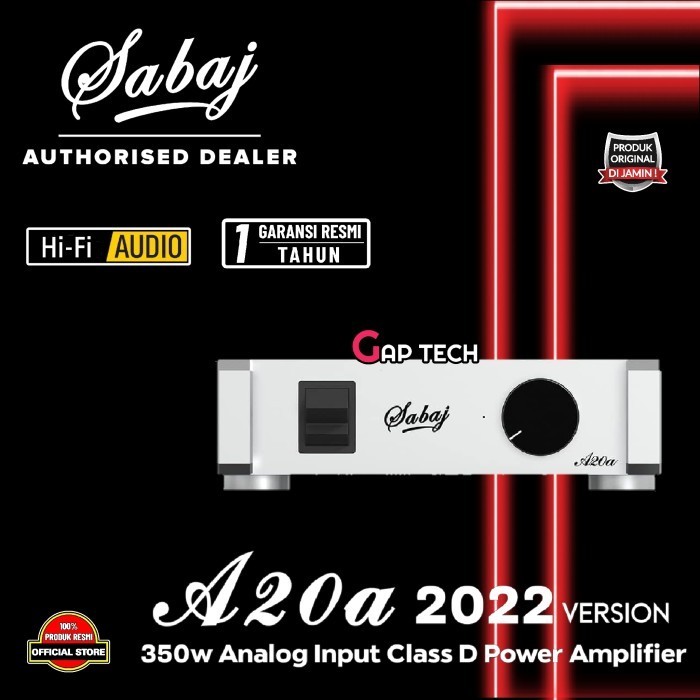Sabaj A20A 2022 Version350W Analog Input Class D Power Amplifier Termurah Terlaris Promo