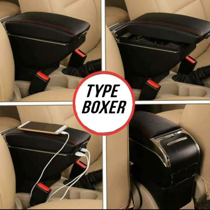 Console Box /Armrest All New Kia Picanto Full Cover Mbtech Led Usb