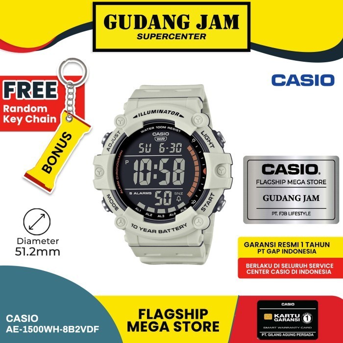 Casio General Ae-1500Wh-8B2Vdf Ae-1500Wh Ae-1500 Ae1500Wh Ae1500 Termurah Terlaris Promo
