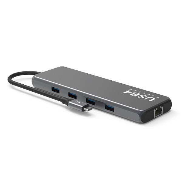 Feeltek Portable Usb4 10 In 1 Usb-C Hub - Silver