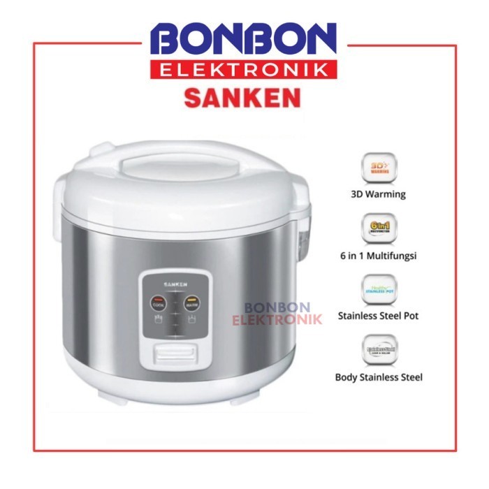 Sanken Magic Com Rice Cooker Sj-2200 / Sj2200 1.8L