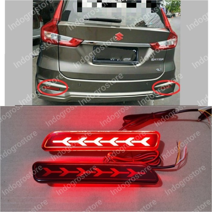 New Reflektor Led Lampu Bemper Belakang Mobil Ertiga 2012 2015 2017 2022