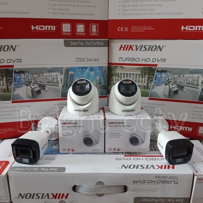 Paket Cctv Hikvision 5Mp 8Ch 4 Camera