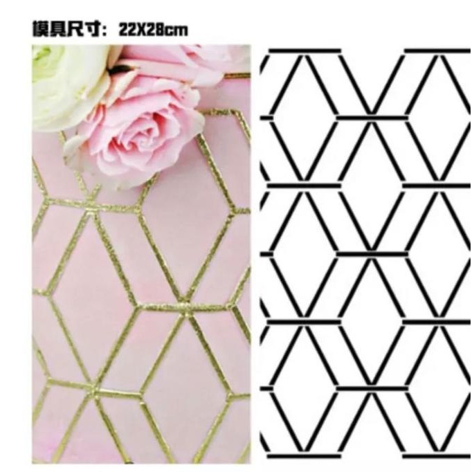 

Cake Stencils Lace Pattern Stencil Cake Dekorasi Kue Hexa Size Medium