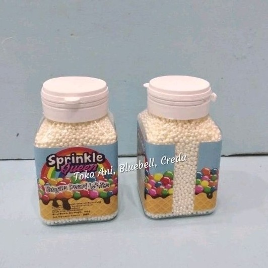 

Sprinkle Sugar Pearl White Nonpareils, Botol 100Gr ( 067-Bb13-R1 )