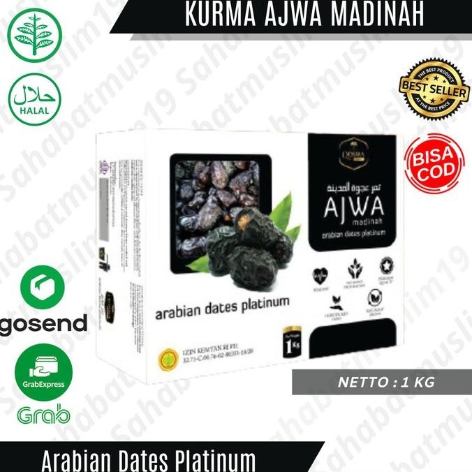 

Kurma Ajwa Madinah Terbaik Kurma Basah Lembut Segar Original 1 Kg Kurmasehat465