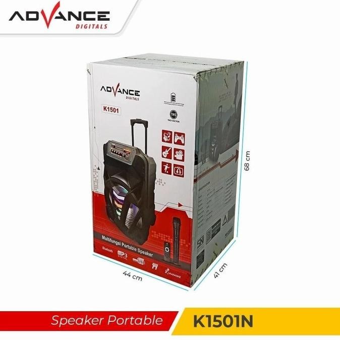 Advance Speaker Bluetooth K1501 15Inch Speaker Meeting Portable