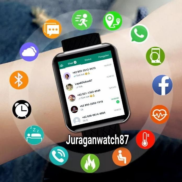"Beli Hemat" Jam Tangan Digital Hp Pintar Imo Android Smartwatch Anak Pria Wanita Dewasa Sport Bluet
