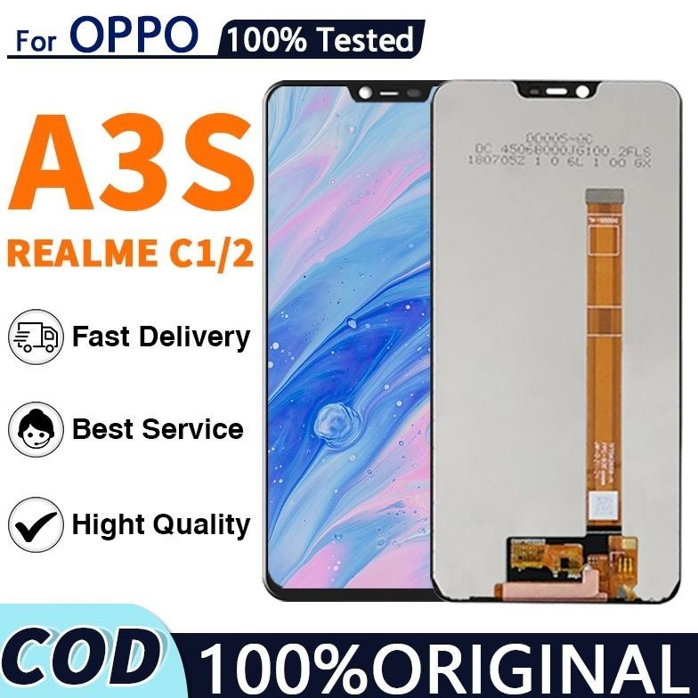 "Bonus Belanja" ORIGINALLCD OPPO A3S A5 / REALME 2 / REALME C1 FULLSET TOUCHSCREEN / ORIGINAL100% LCD / copotan / original fullset/lcd a3s ori ||