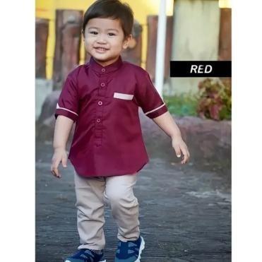 Terbaru 3.3 | Ready Stok | Koko Kurta Anak Laki Kancing Premium Usia 1-10 Tahun//Baju Koko Anak Laki