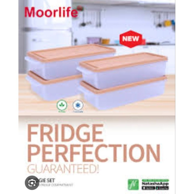 Wadah makanan di Kulkas/Set isi Kulkas/Fridgie Set Moorlife