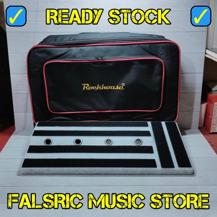 Terbaru Pedal Board + Tas Rockhouse RPB-1 Gigbag Softcase Soft Case Efek Gitar