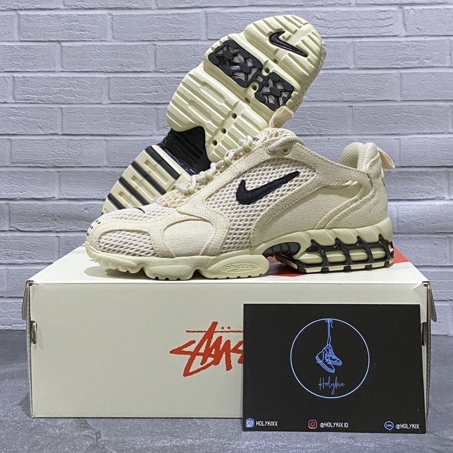 Nike Air Zoom Spiridon Cage 2 x Stussy (Stüssy) 'FOSSIL' - US 8.5