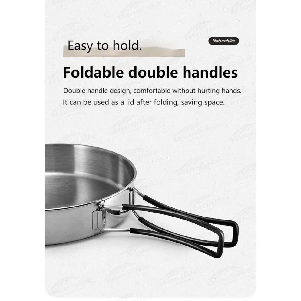 Cooking Set / Nesting / Panci Stainless Camping Naturehike Nh22Cj005