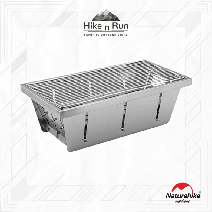 Alat Panggang Lipat Naturehike Nh20Cj006 Portable Grill Stainless