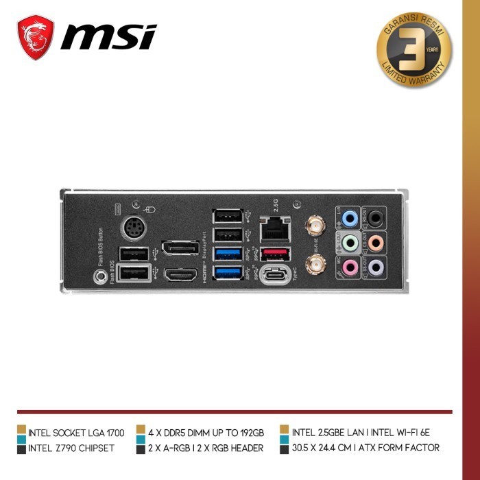 Msi Z790 Gaming Plus Wifi Motherboard Intel Z790 Lga 1700 Ddr5 Atx