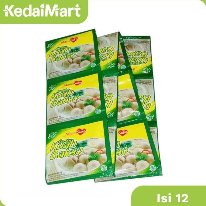 

Mamasuka Bumbu Kuah Bakso Renceng Isi 12 x 8 Gram