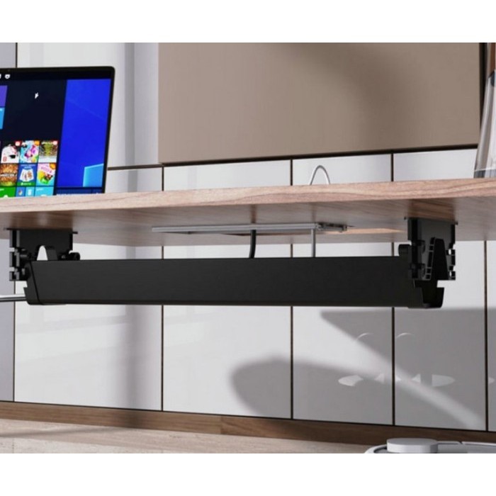 

HUMTON UNDER DESK CABLE MANAGEMENT TRAY SOCKET KOTAK ORGANIZER KABEL