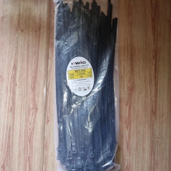 

KABEL TIES BUKA PASANG RELEASABLE CABLE TIE RCT 350 X 7.2MM EWIG