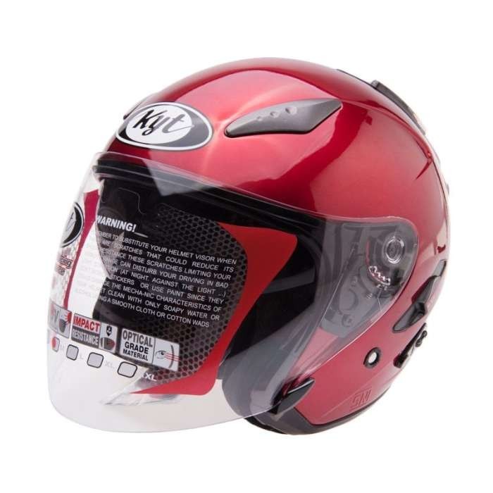 Helm Kyt Galaxy Slide Flat R Solid - Red Maroon